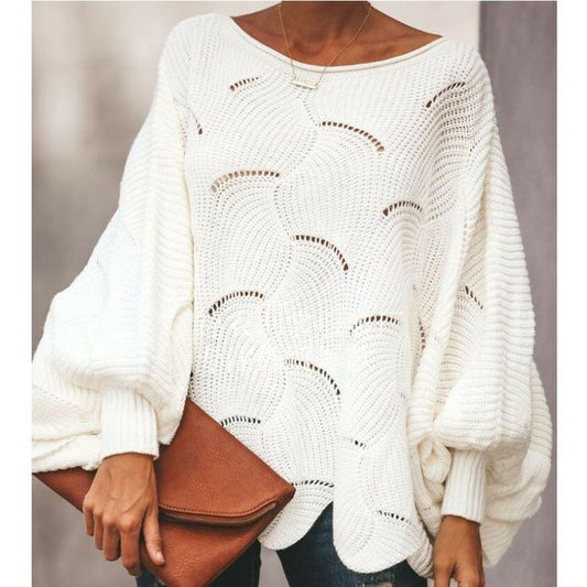 Pull Fin Fluide à Manches Chauve-Souris – photo du produit 1