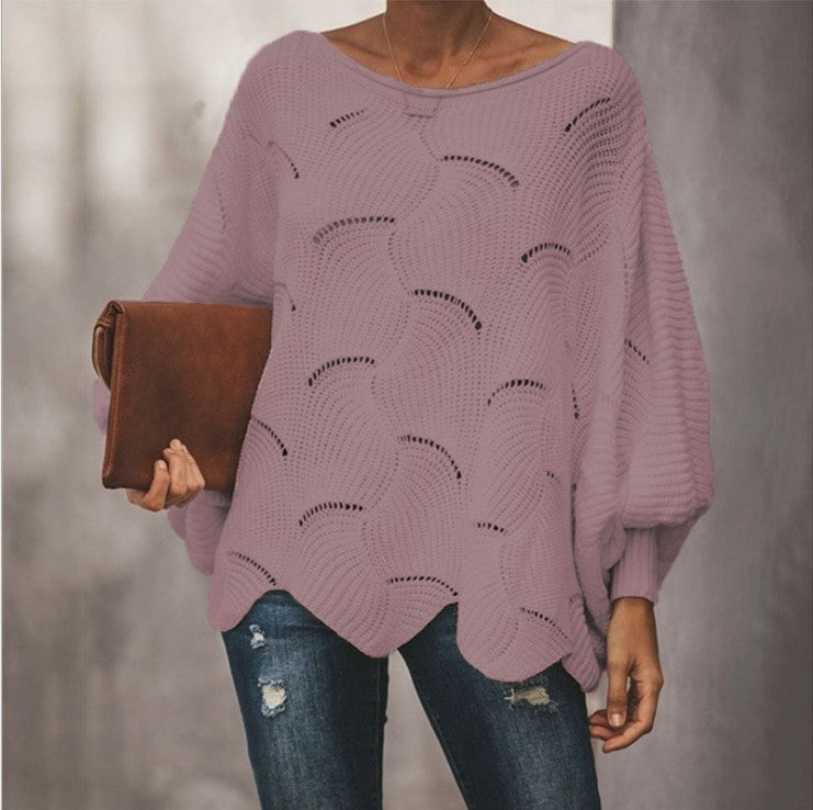 Pull Fin Fluide à Manches Chauve-Souris – photo du produit 2