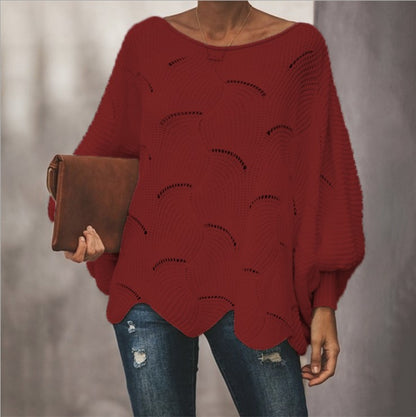 Pull Fin Fluide à Manches Chauve-Souris – photo du produit 5